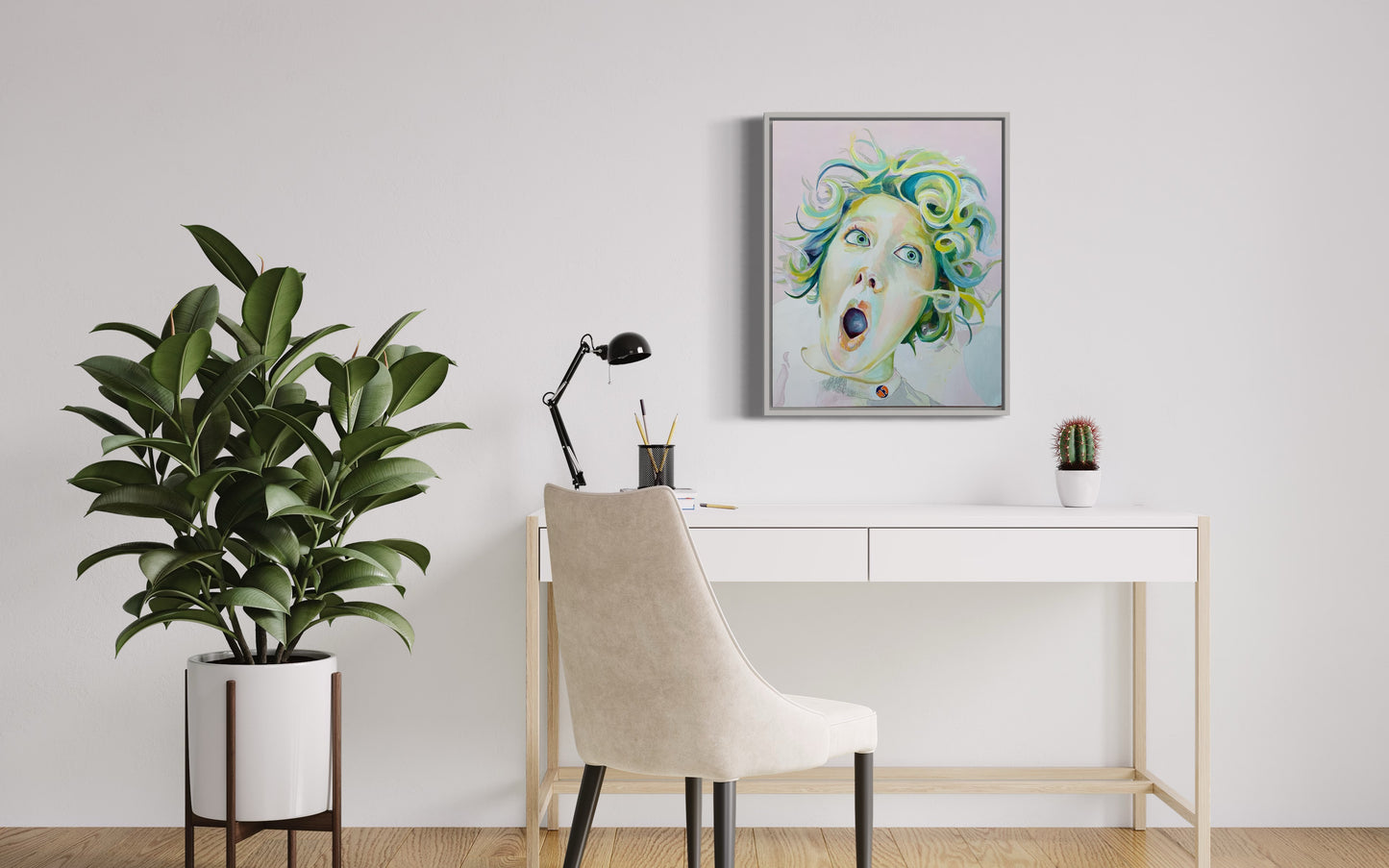 Original Oil Painting - “What?”