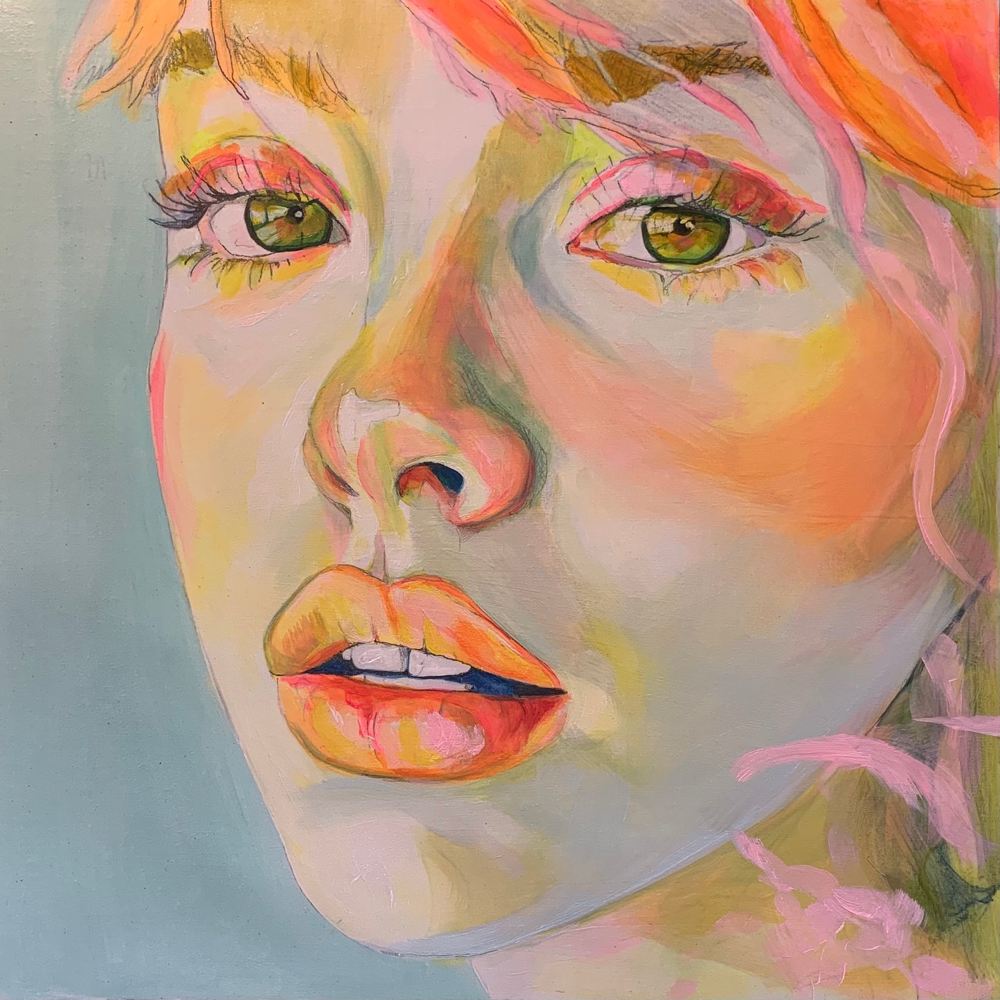 Oil Painting - "Becoming Close-Up No. 01”