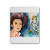 The mirror Premium Stretched Canvas