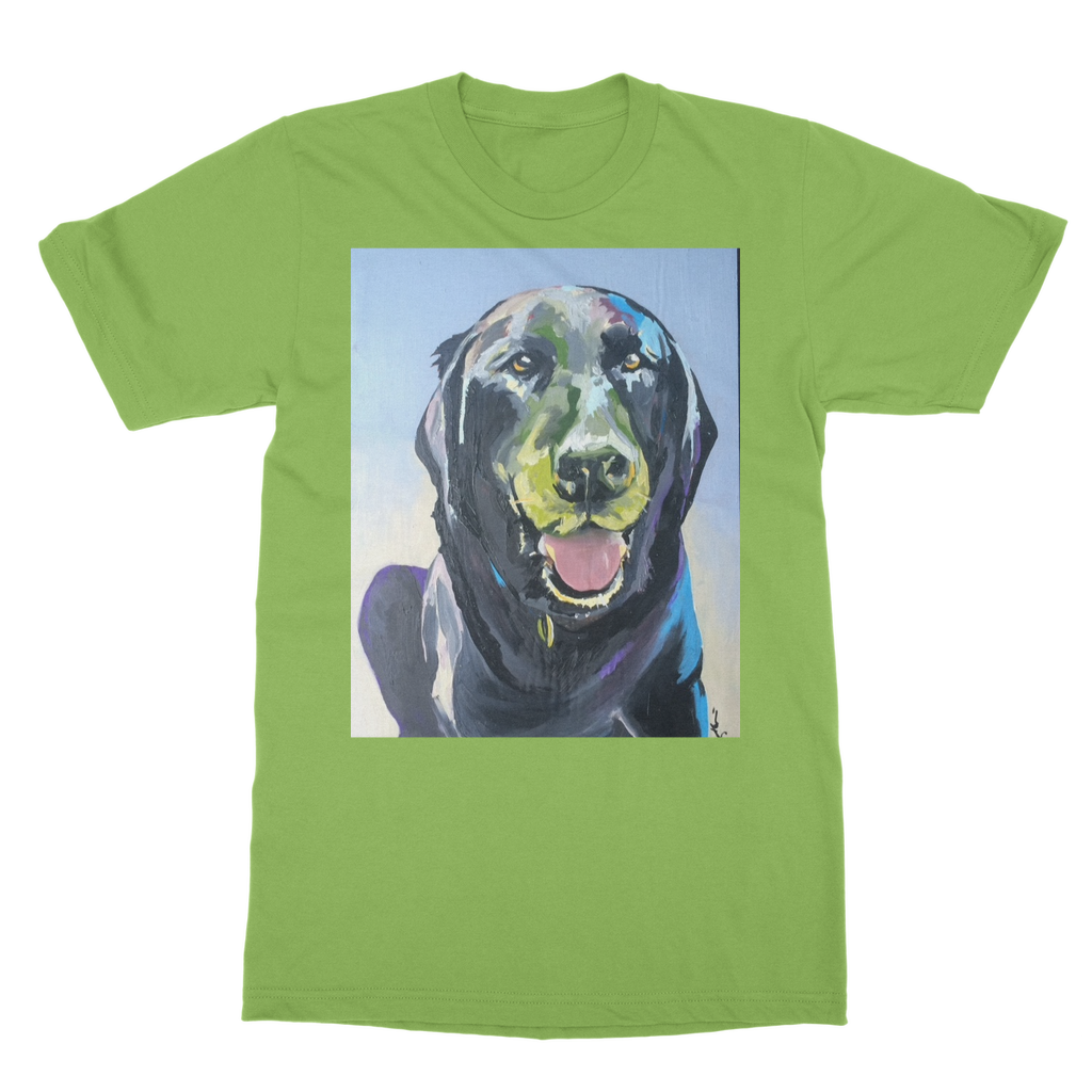 Adult T-Shirt - Black Lab - Karen Ann Jones ~ artist