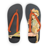 Barbie pose Adult Flip Flops