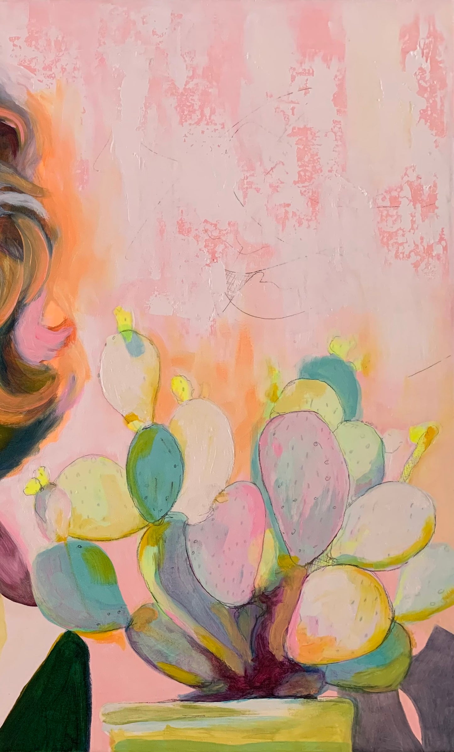 Original Oil Painting - “Holding the Bloom”