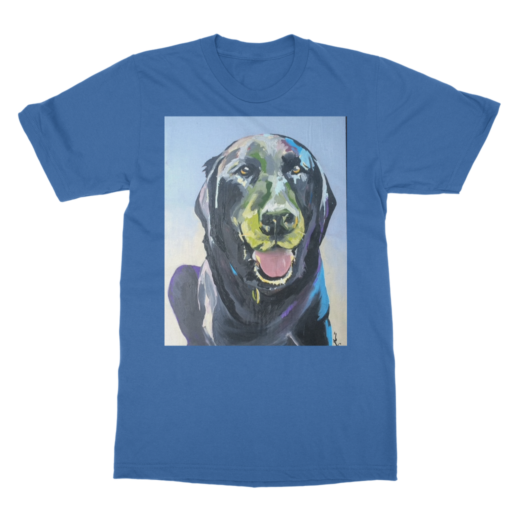 Adult T-Shirt - Black Lab - Karen Ann Jones ~ artist