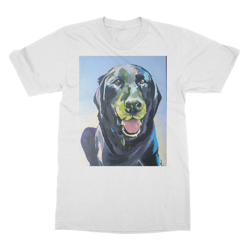 Adult T-Shirt - Black Lab - Karen Ann Jones ~ artist