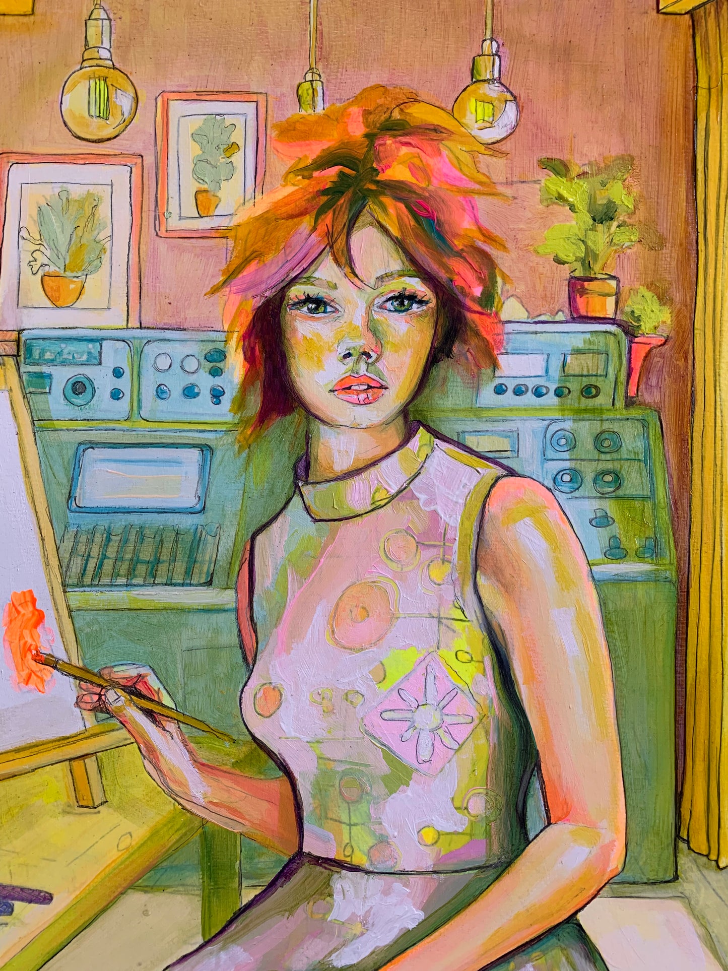 Original Oil Painting - "The Artist at the Edge of Becoming”