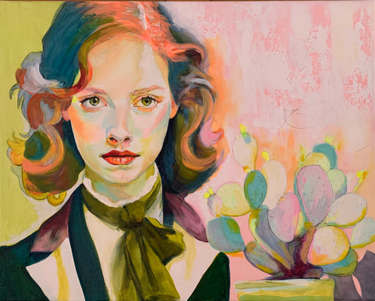 Original Oil Painting - “Holding the Bloom”