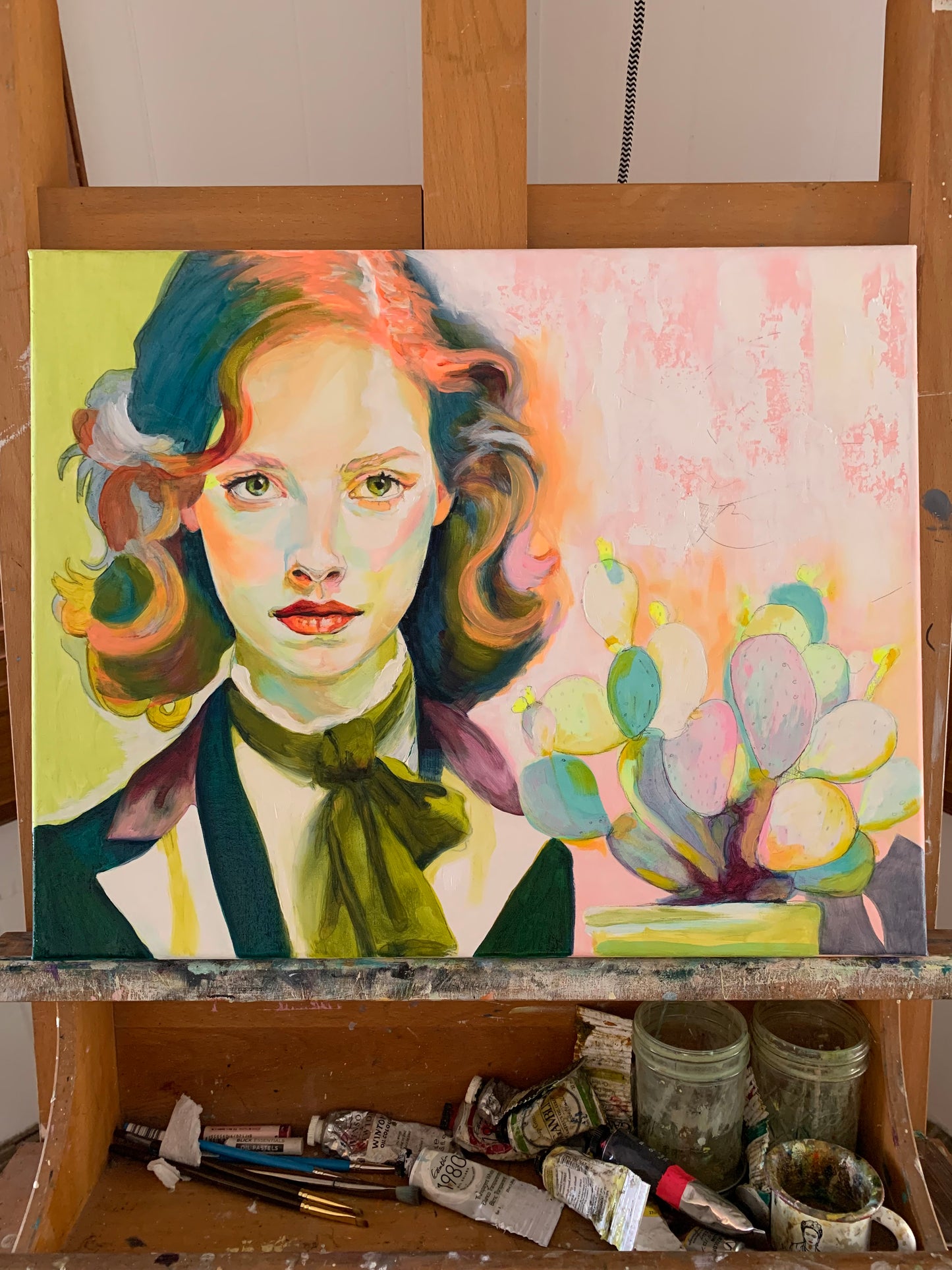 Original Oil Painting - “Holding the Bloom”