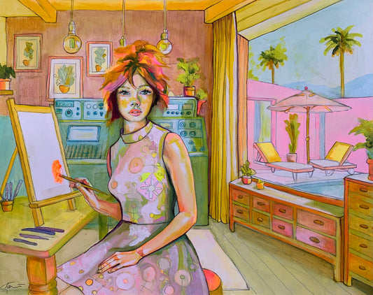 Original Oil Painting - "The Artist at the Edge of Becoming”