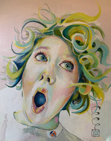 Original Oil Painting - “What?”