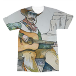 Cowboy guitar Premium Sublimation Adult T-Shirt