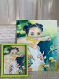 Embellished Print Oil painting - ‘Alive’