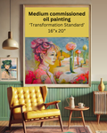 Commission a medium custom Oil Painting - ‘Transformation Standard’