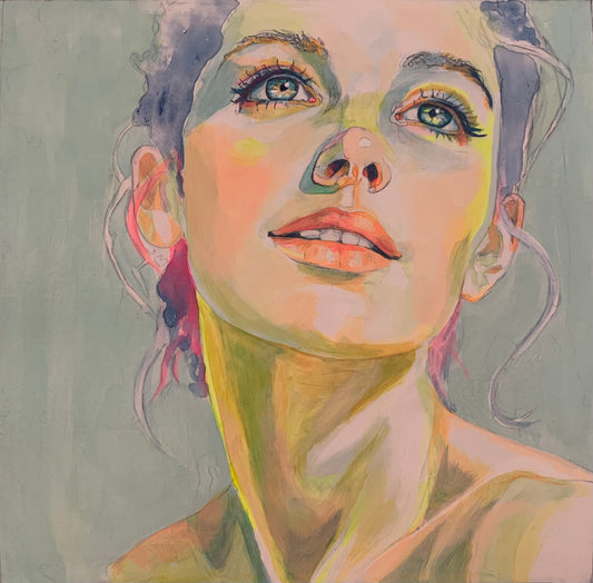 Oil Painting - "Becoming Close-Up No. 03”