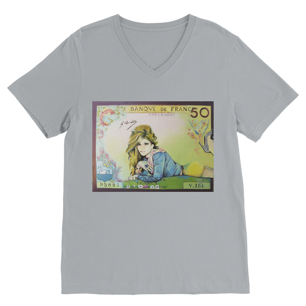 French Franc Classic V-Neck T-Shirt