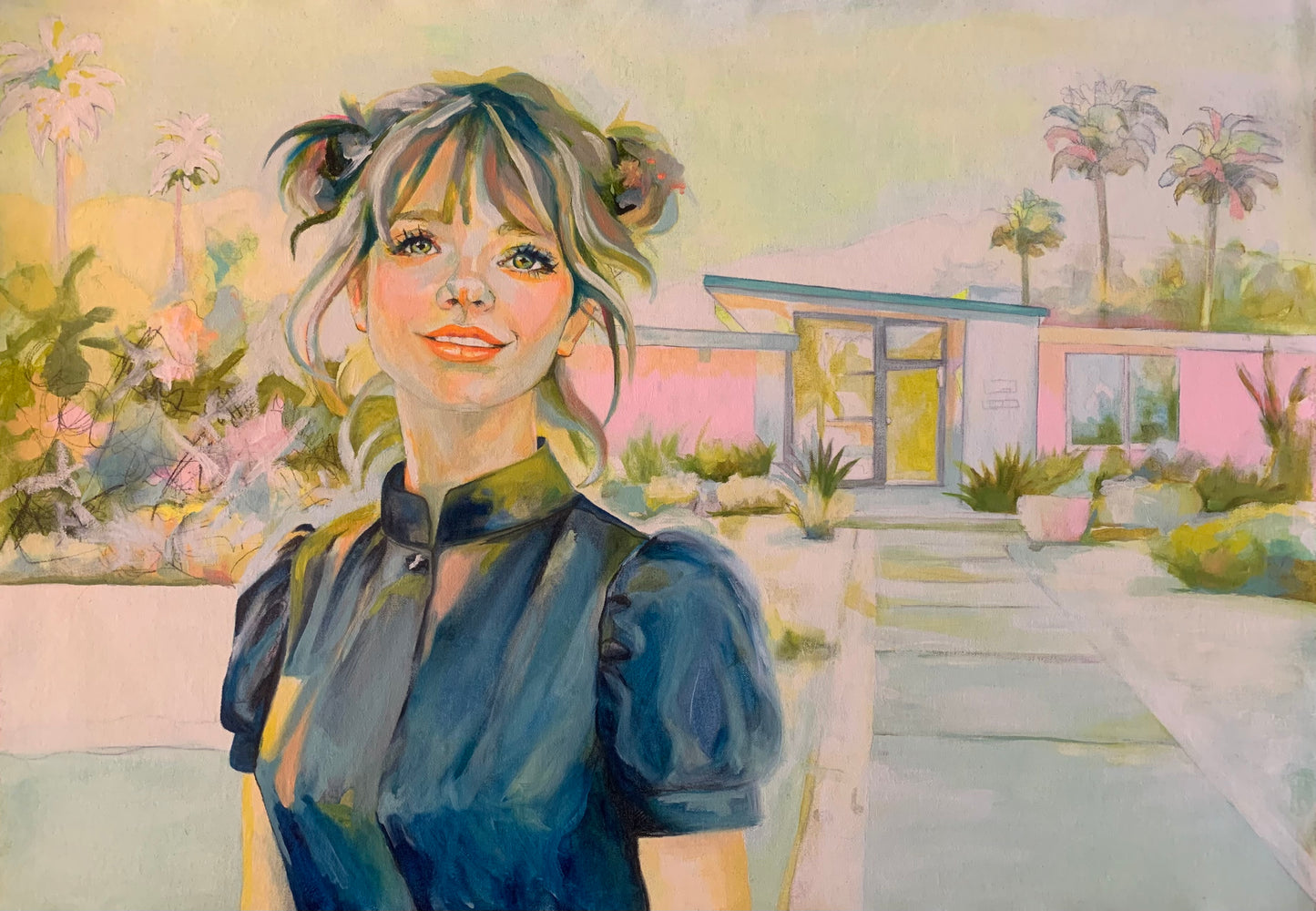 Original Oil Painting - “Her Smile Outlived the Sun”