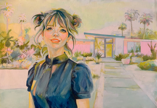 Original Oil Painting - “Her Smile Outlived the Sun”