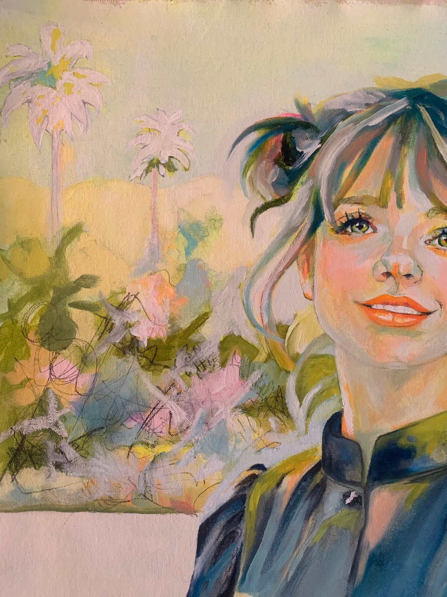 Original Oil Painting - “Her Smile Outlived the Sun”