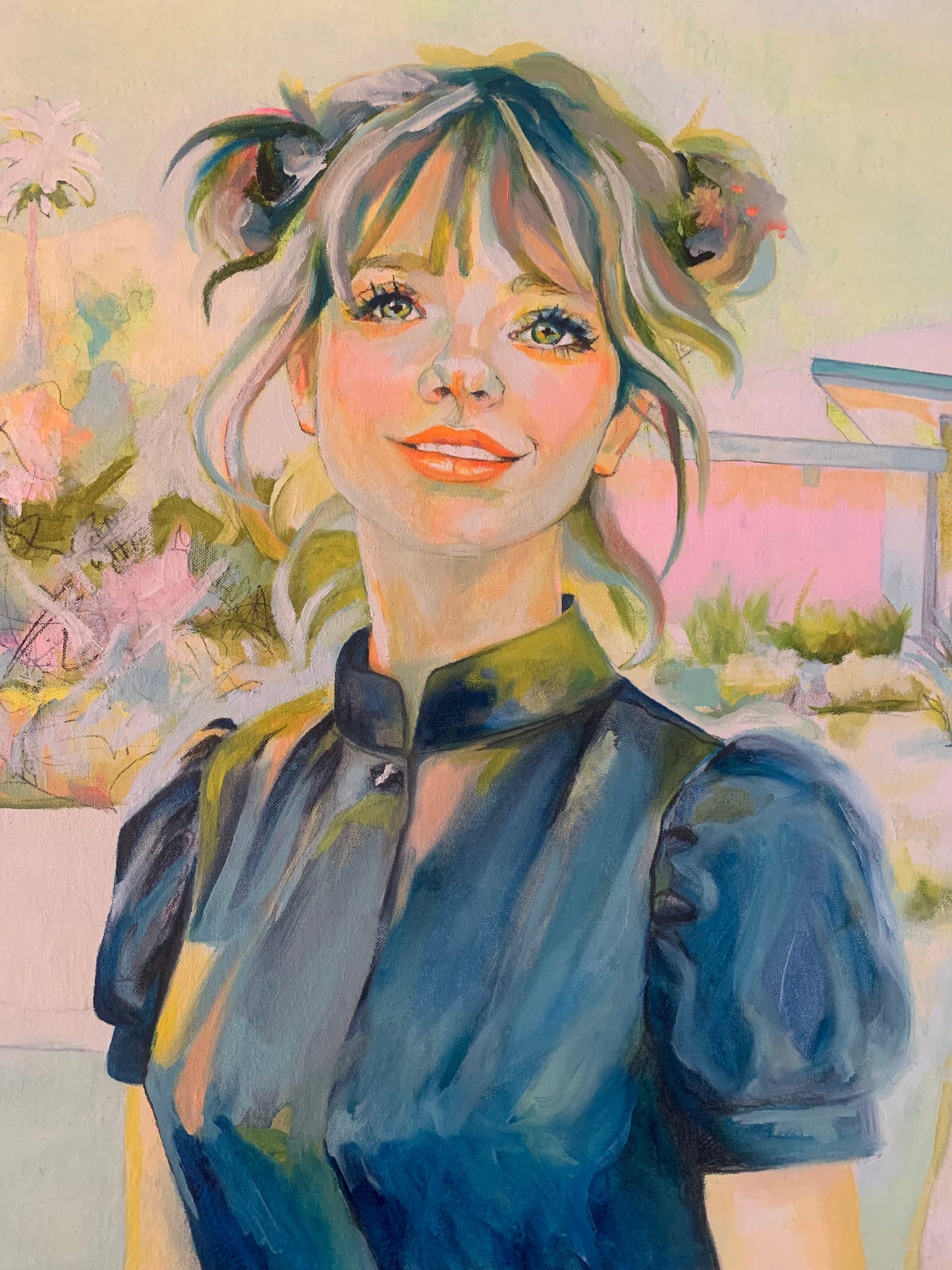 Original Oil Painting - “Her Smile Outlived the Sun”