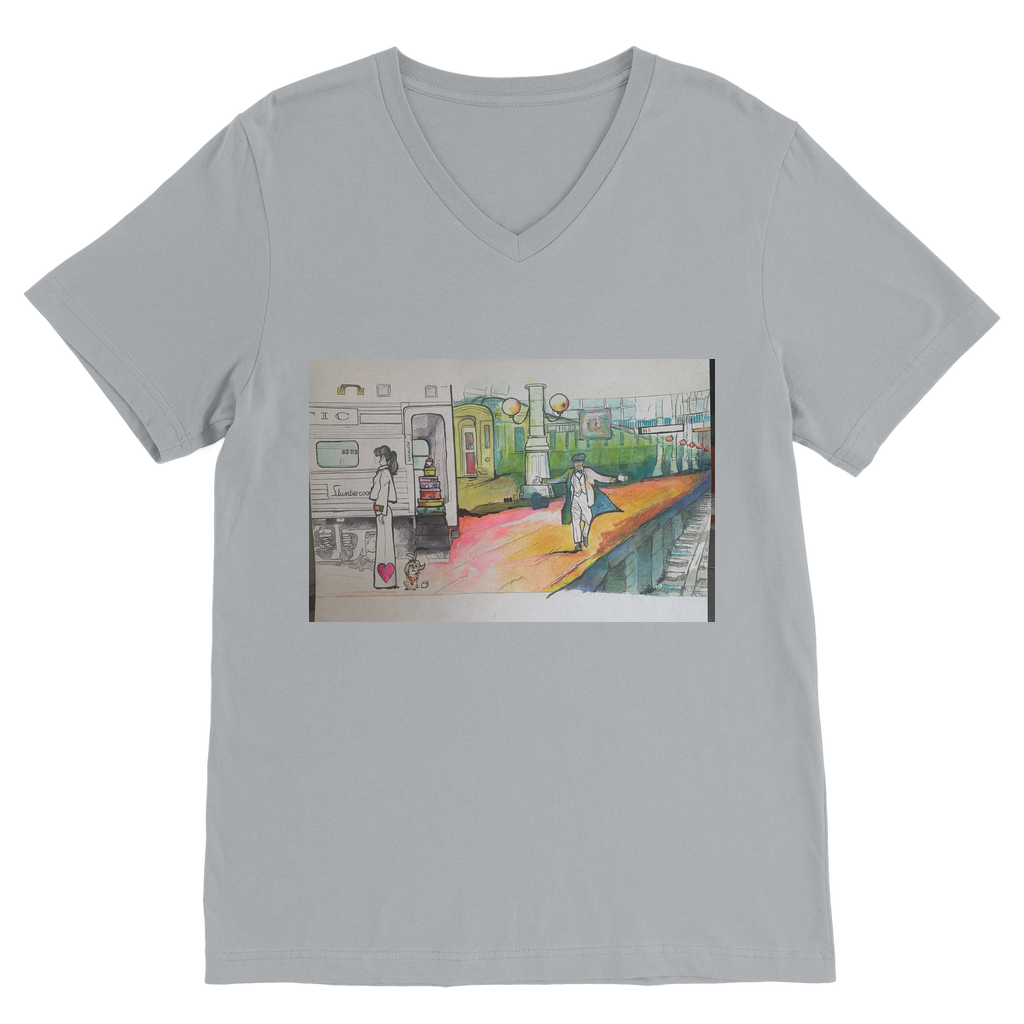 I’ve Arrived Classic V-Neck T-Shirt - Karen Ann Jones ~ artist