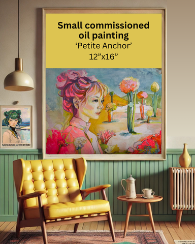 Commission a small custom Oil Painting - ‘Visionary Mini’ 12”x16”