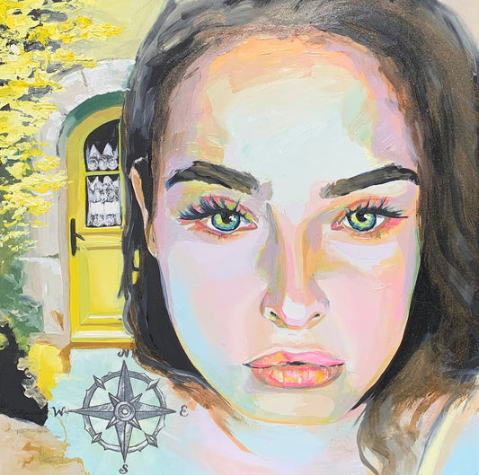 Original oil painting - I Am the Navigator
