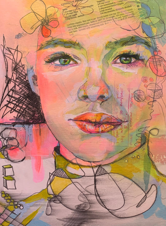 Watercolor / Acrylic Painting - “The Rewrite”