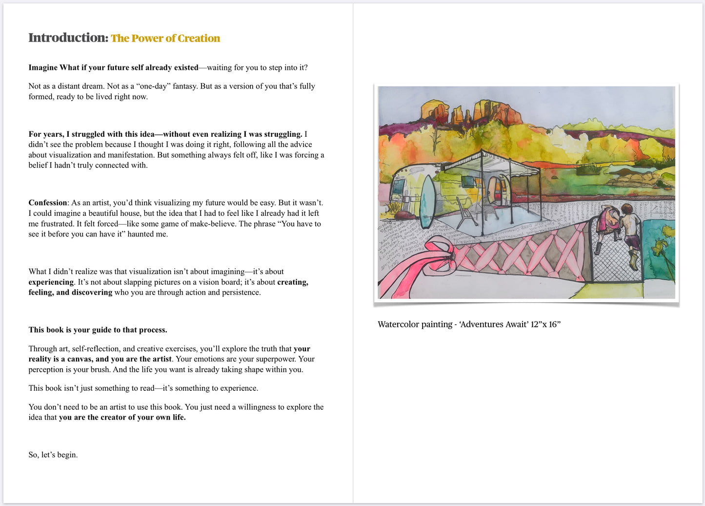 Signed Hardback - Book:  ‘Paint Your Future - A Visual Guide to Becoming Who You’re Meant to Be’