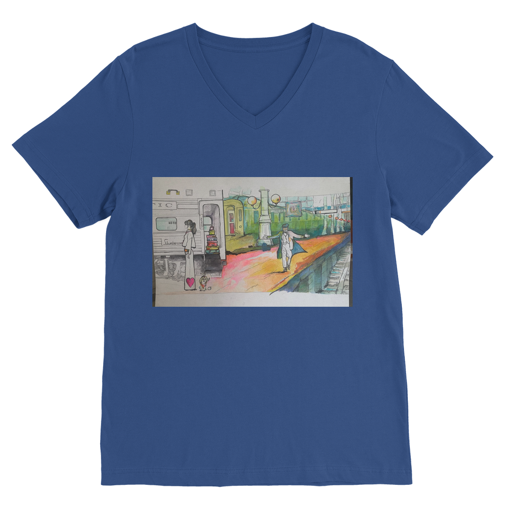 I’ve Arrived Classic V-Neck T-Shirt - Karen Ann Jones ~ artist