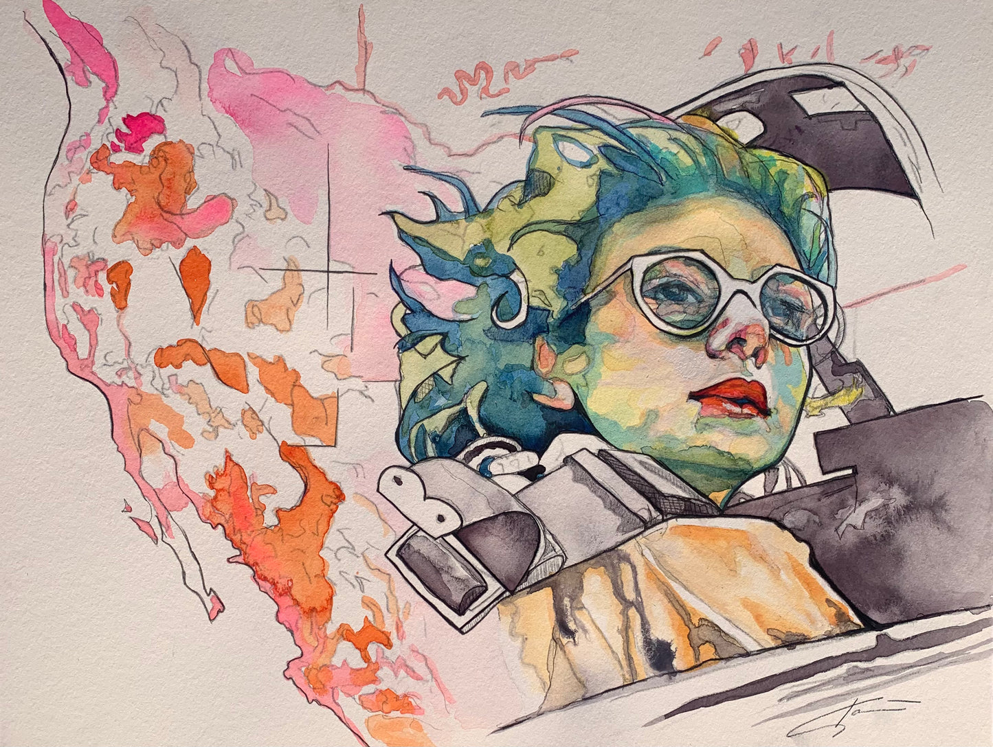 Original watercolor painting ‘Explore’