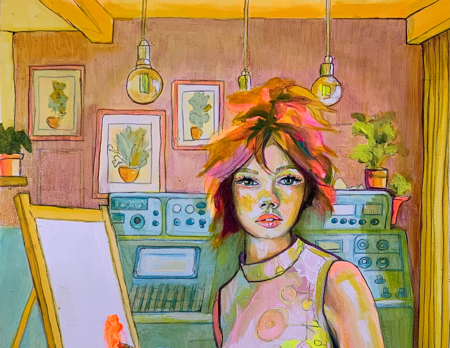 Original Oil Painting - "The Artist at the Edge of Becoming”