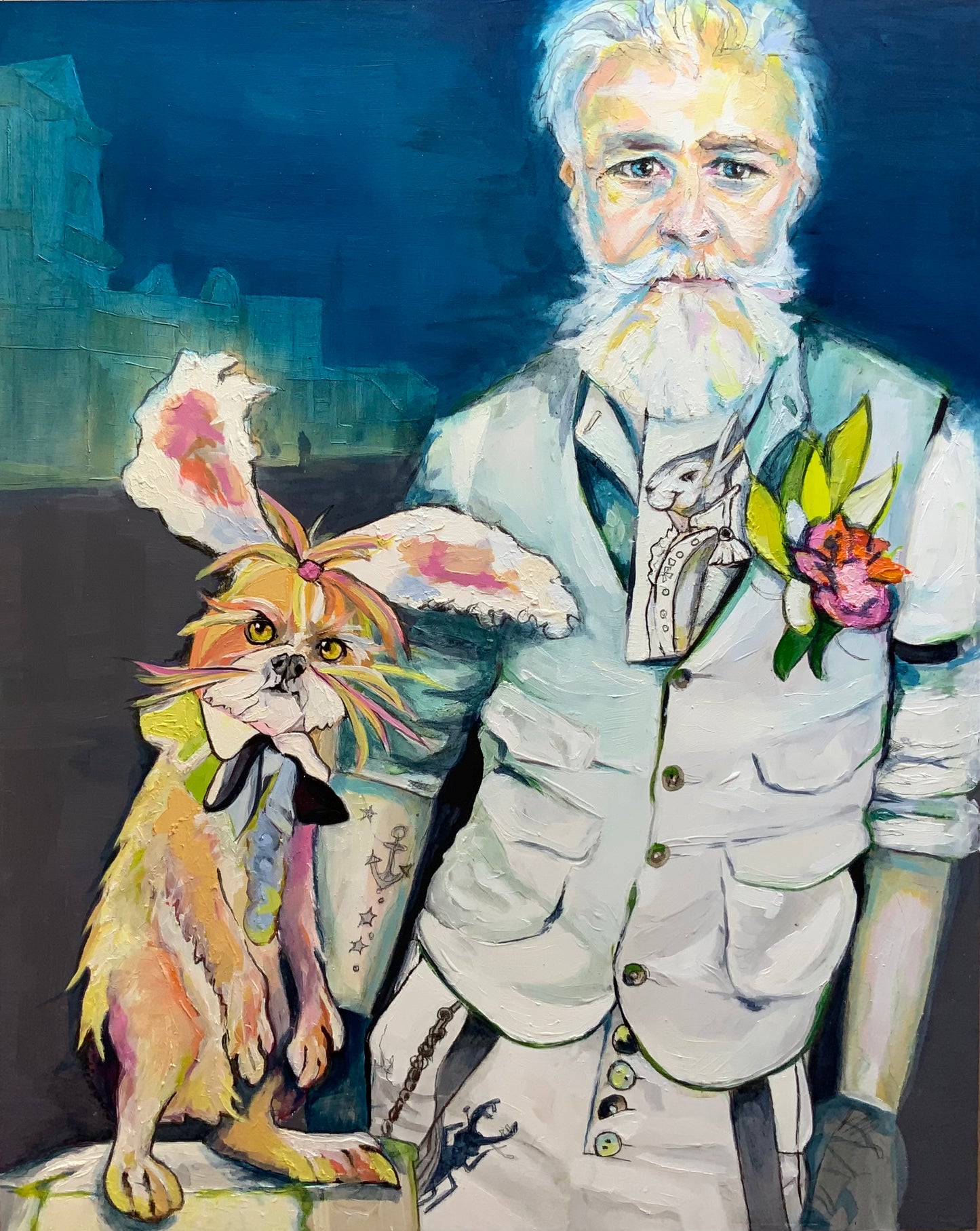 Original Oil Painting - "Traveling Companions"