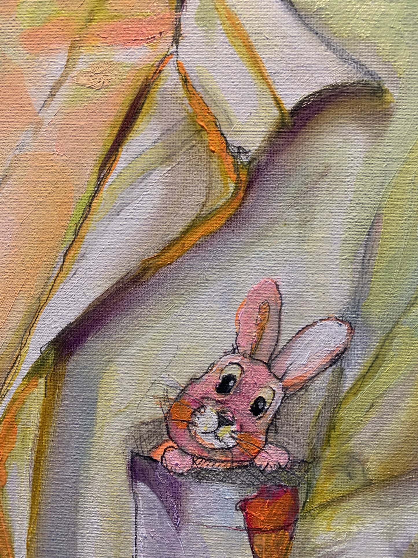 Original Oil Painting - “I Didn’t Tell Anyone Yet’