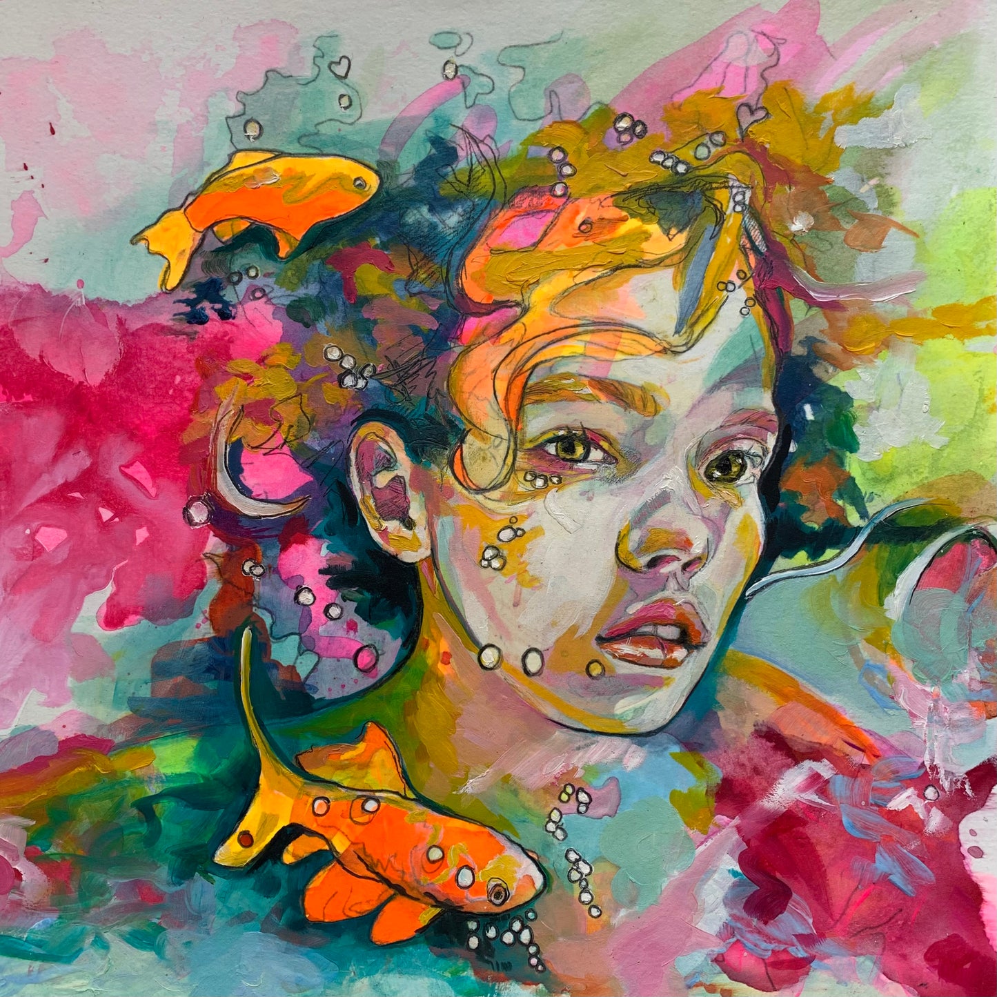 Original Oil Painting - "Breathing in the Ocean”