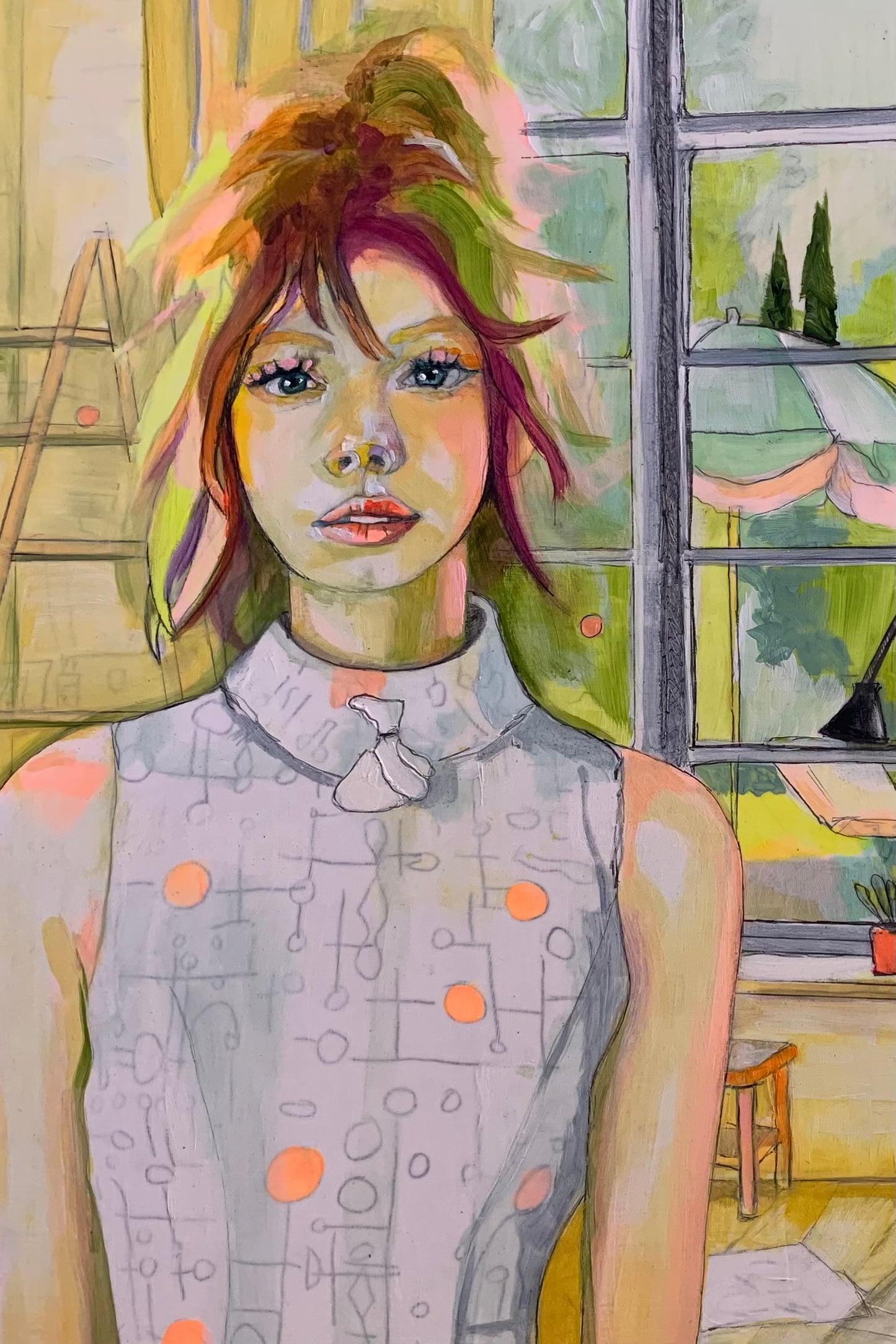 Original Oil Painting - "While No One Was Looking”