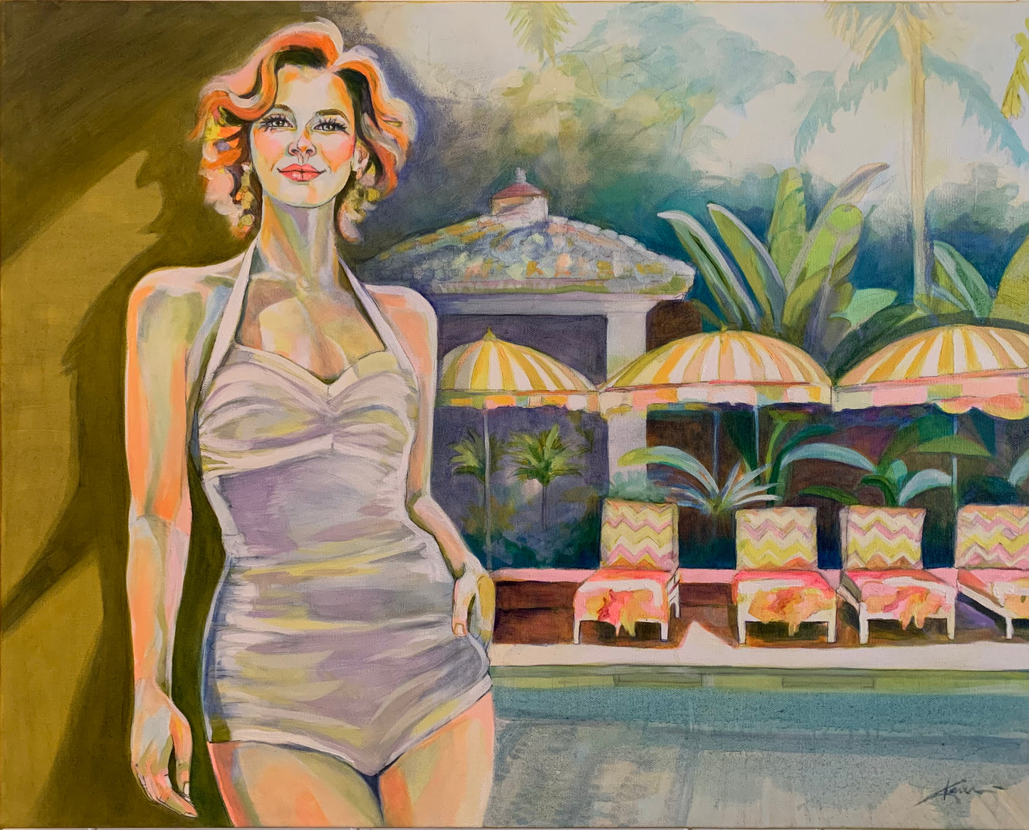 Original Oil Painting - “Cabana Theory’