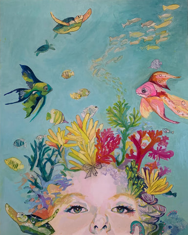 Original Oil Painting - ‘ Not called fishies’