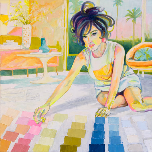 Original Oil Painting - “Blue Tags Dream”