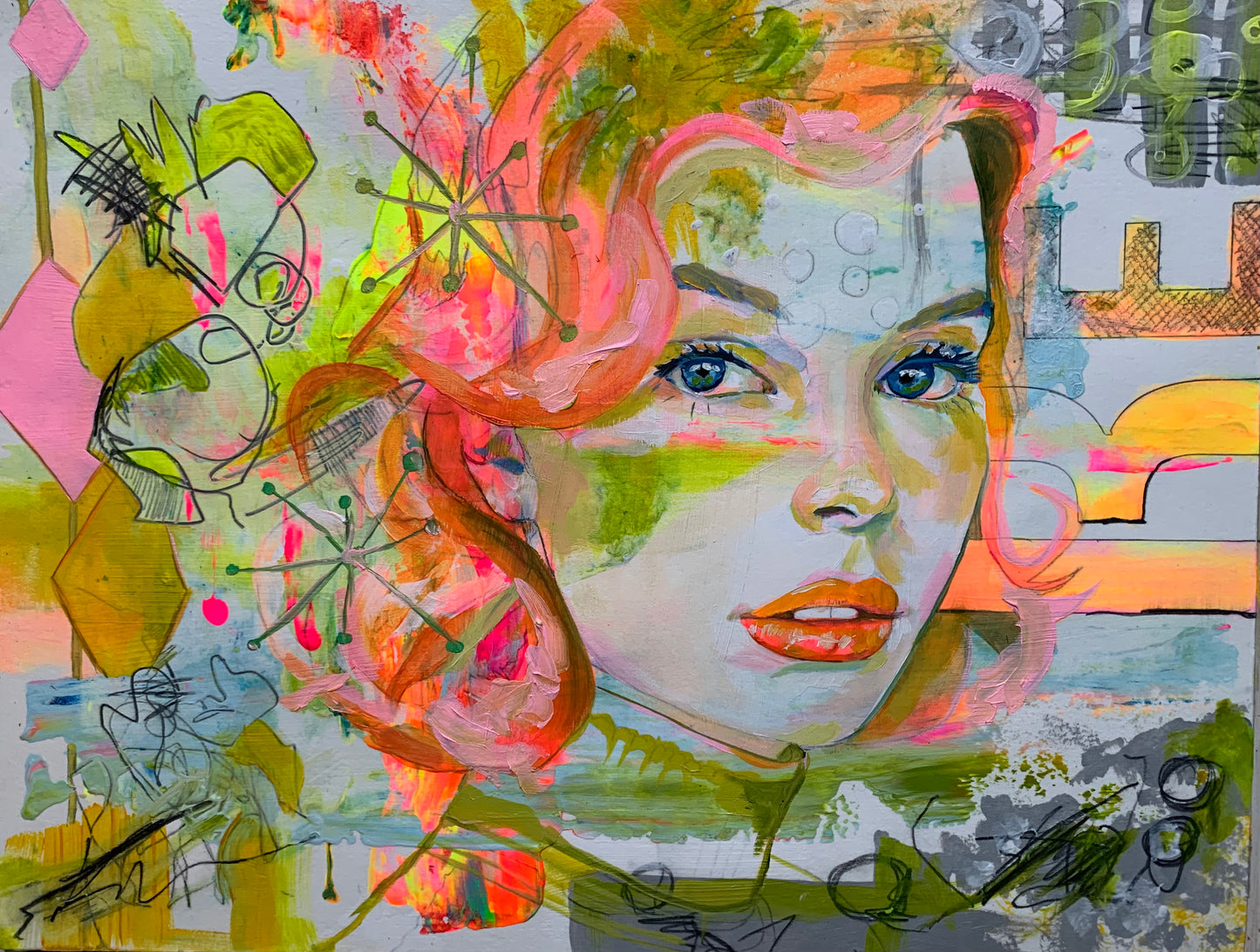 Oil painting - ‘Atomic Bloom’