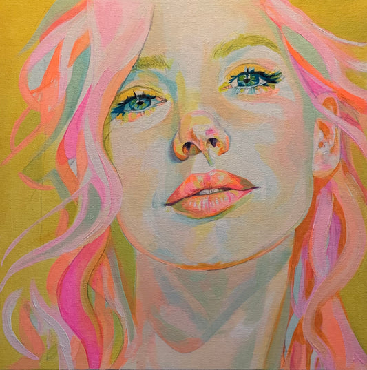 Oil Painting - "Becoming Close-Up No. 02”