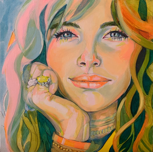 Oil Painting - "Becoming Close-Up No. 07”