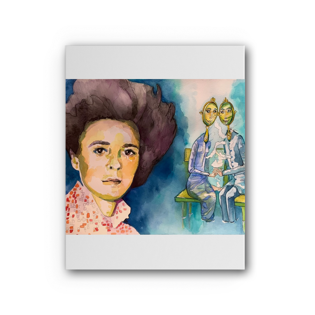 The mirror Premium Stretched Canvas