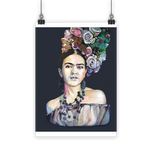 Frida - black background Classic Poster