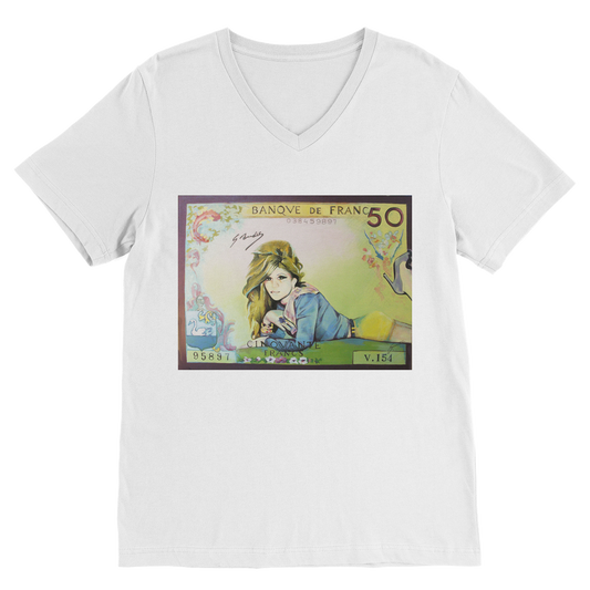 French Franc Classic V-Neck T-Shirt