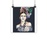 Frida - black background Classic Poster