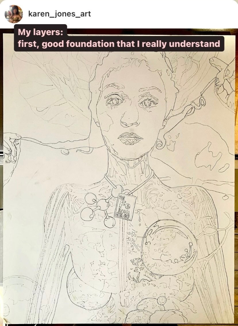 Original Oil Painting - ‘metallic bond’