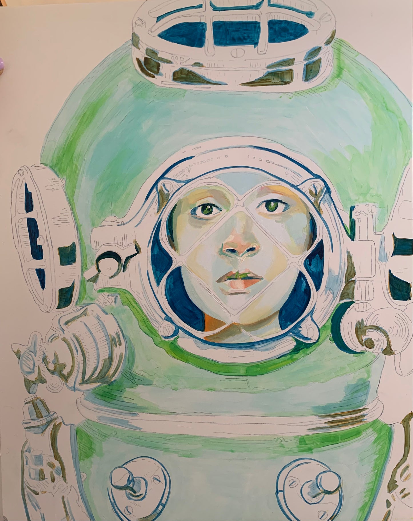 Original Oil Painting - ‘Breathing Support’ SOLD