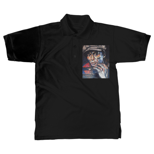 Miles Davis Classic Adult Polo Shirt - Karen Ann Jones ~ artist