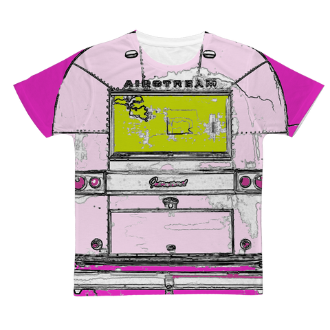 Pink Airstream  Adult T-Shirt