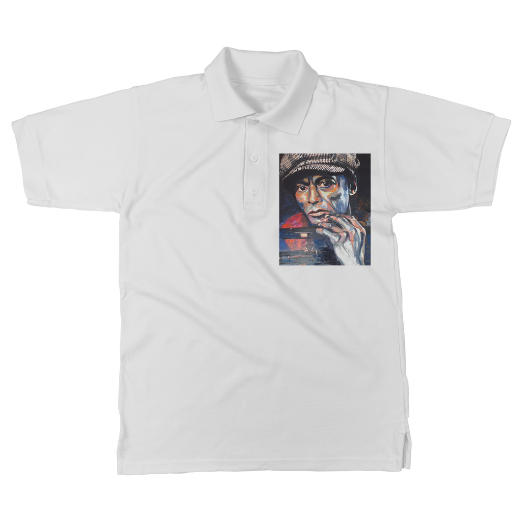 Miles Davis Classic Adult Polo Shirt - Karen Ann Jones ~ artist