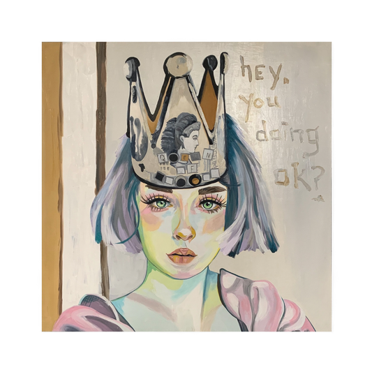 Hey, you doing ok? Scarf - Karen Ann Jones ~ artist